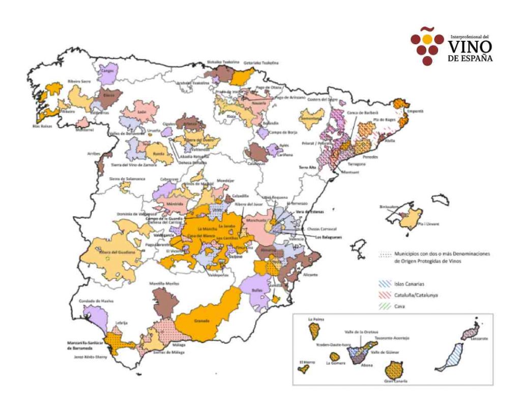mapa viñedos